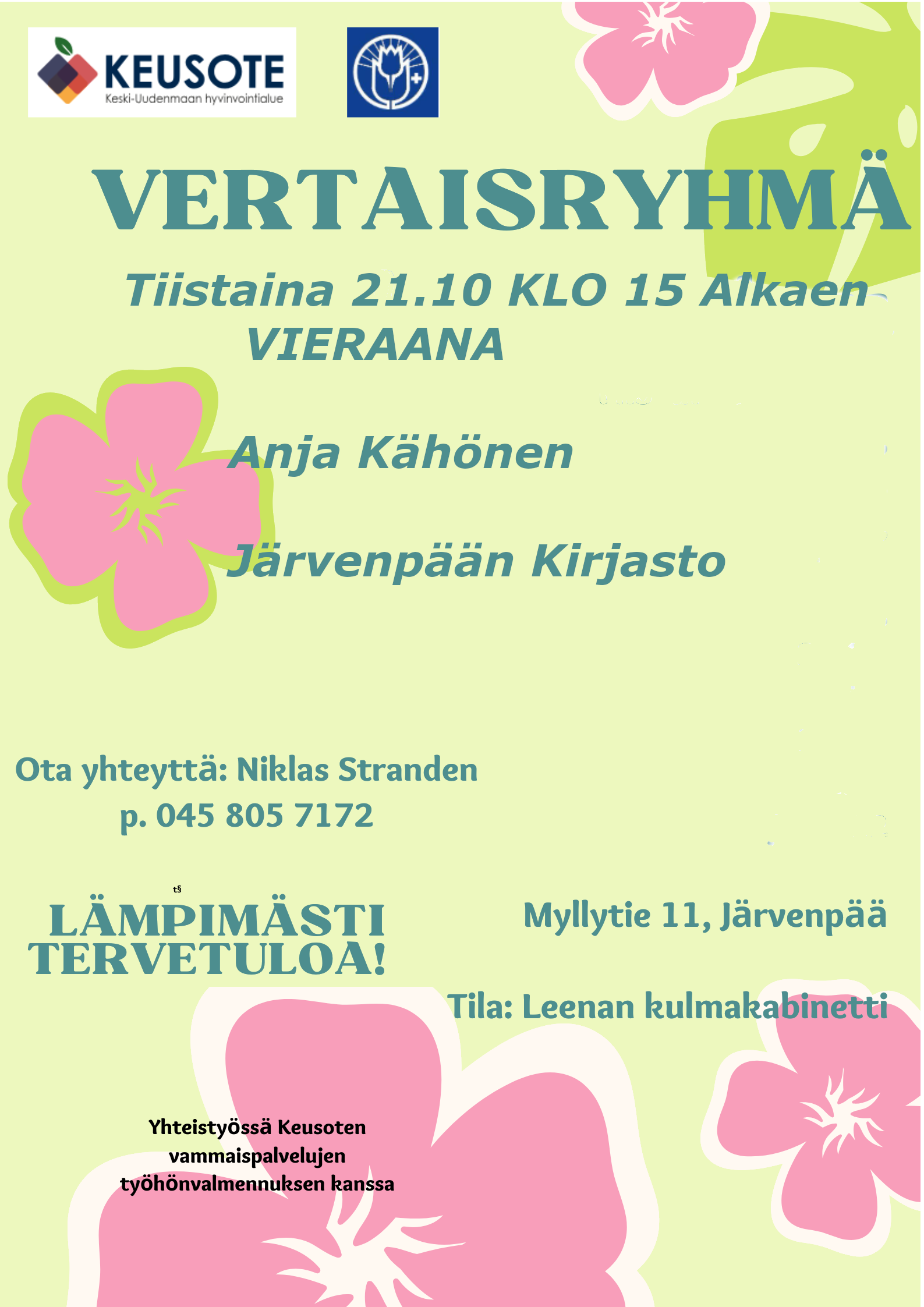 Kirjastovirkailija vierailee !